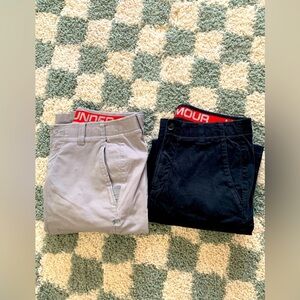 Under Armour Golf Pants Dress Pants Bundle Black Gray Size 34 X 32 Men’s Used